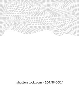 Fondo neutro, patrón geométrico abstracto y elegante, malla gris, onda dinámica. Colocar texto. Cartel, banner, elementos de diseño para presentación, invitación, publicidad.