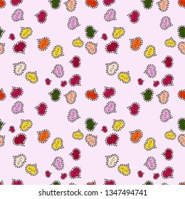 Neutral, black and red Vector illustration. Seamless pattern with Ethnic Hearts, in retro 80s style for fabric print, paper print and website backdrop. Valentines Day.