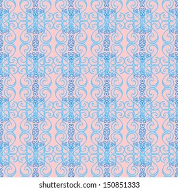 Neutral, blue and gray on colors. Doodles pattern. It can be used on wallpaper, wrapping boxes, mug prints, baby apparels etc. Vector sketch. Seamless pattern Nice fabric pattern. Cute background.
