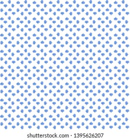 Neutral, blue and white Vector illustration. Valentines Day. Seamless pattern with Ethnic Hearts, in retro 80s style for fabric print, paper print and website backdrop.