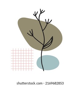 Neutral boho element design background