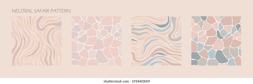 Neutral Brown Nude Safari Animal Texture. Abstract Beige Earthy Color Stiped Pattern For Beauty, Fashion, Spa Content