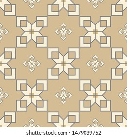 Neutral Color Geometri Scandinavian Pattern Desgn 