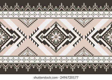 Neutral Color Geometric Art for Native American tribal fabric, tile, carpet, vector, illustration design