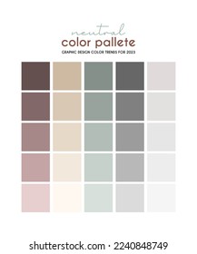 Skin tone theme color palettes or color schemes are trends