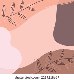 Neutral color pattern background template Vector