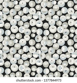 Neutral color seamless pattern with a geometrically styled apples