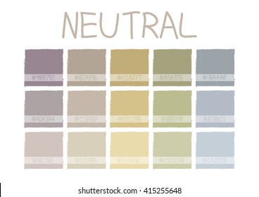 Neutral Color Tone with Code Vector Illustration