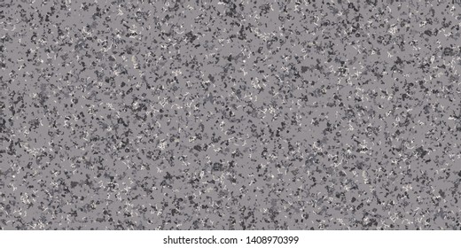 Neutral colored gray grungy recycled speckled elements natural terrazzo camouflage textured surface seamless repeat vector pattern. Grunge, cement, concrete.  Gravel.