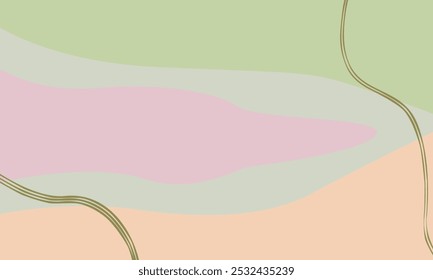 "Neutral" Colored neutral pink, green and orange colors