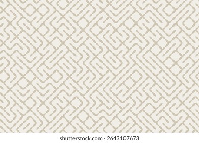 Neutral colors monochrome technology abstract background geometric random bg seamless vector pattern