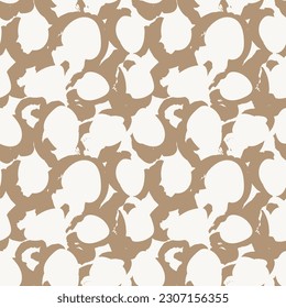 Color neutro Resumen Diseño de patrones de pincel para textiles de moda, gráficos y artesanías