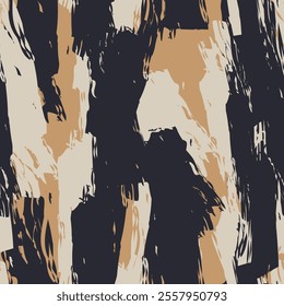 Neutral Colour Abstract Brush strokes pattern design for fashion textiles, graphics and crafts
