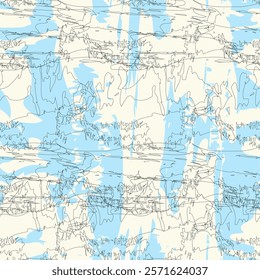 Neutral Colour Abstract Brush strokes pattern design for fashion textiles, graphics and crafts