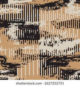 Abstrait couleur neutre La brosse contourne la conception de motif pour les textiles de mode, les graphiques et l'artisanat