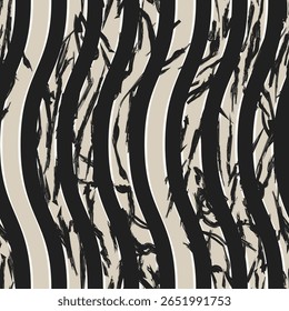 Neutral Colour Abstract Brush strokes pattern design for fashion textiles, graphics and crafts