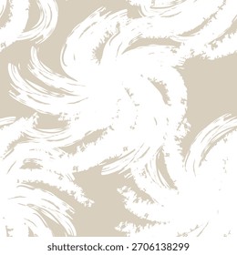 Cor neutra Abstract Brush traça design de padrão sem costura para têxteis de moda, gráficos e artesanato