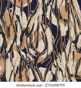 Neutral Colour Abstract Brush strokes seamless pattern design for fashion textiles, graphics and crafts