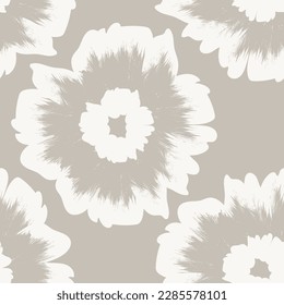 Neutral Colour Abstract Floral seamless pattern design for fashion textiles, graphics, backgrounds and crafts