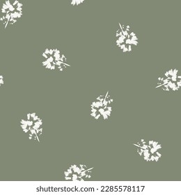 Neutral Colour Abstract Floral seamless pattern design for fashion textiles, graphics, backgrounds and crafts