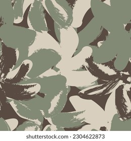 Neutral Colour Abstract Floral seamless pattern design for fashion textiles, graphics, backgrounds and crafts