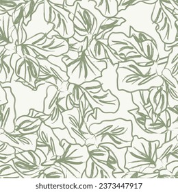 Neutral Colour Abstract Floral seamless pattern design for fashion textiles, graphics, backgrounds and crafts