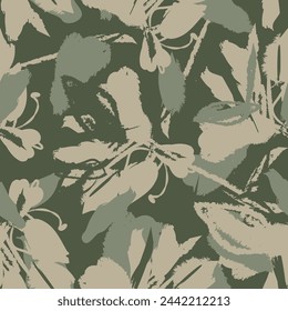 Neutral Colour Abstract Floral seamless pattern design for fashion textiles, graphics, backgrounds and crafts