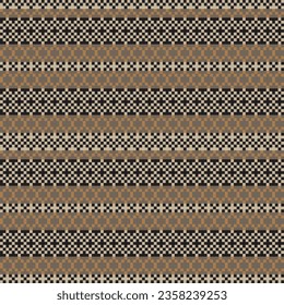 Neutral Colour Argyle fair isle seamless pattern design for knitwear, fashion textile, graphics