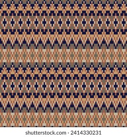 Neutral Colour Argyle fair isle seamless pattern design for knitwear, fashion textile, graphics