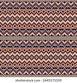 Neutral Colour Argyle fair isle seamless pattern design for knitwear, fashion textile, graphics