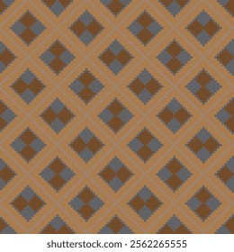 Neutral Colour Argyle fair isle seamless pattern design for knitwear, fashion textile, graphics