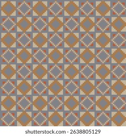 Neutral Colour Argyle fair isle seamless pattern design for knitwear, fashion textile, graphics