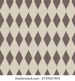 Neutral Color Argyle fair isle nahtloses Muster Design für Strickwaren, Modetextilien, Grafiken