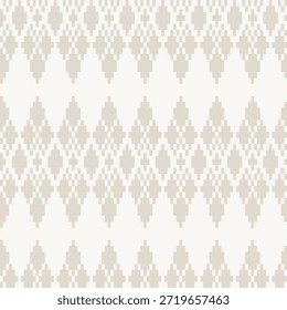 Neutral Color Argyle fair isle nahtloses Muster Design für Strickwaren, Modetextilien, Grafiken