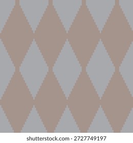 Diseño inconsútil del patrón de la isla justa de Argyle del color neutro para la ropa de punto, materia textil de la moda, gráficos