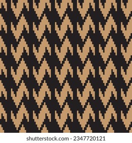 Neutral Colour Chevron fair isle seamless pattern design for knitwear, fashion textile, graphics