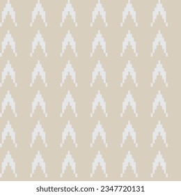 Neutral Colour Chevron fair isle seamless pattern design for knitwear, fashion textile, graphics
