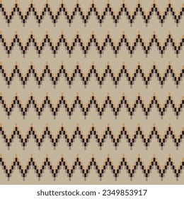 Neutral Colour Chevron fair isle seamless pattern design for knitwear, fashion textile, graphics
