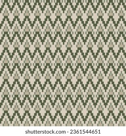 Neutral Colour Chevron fair isle seamless pattern design for knitwear, fashion textile, graphics