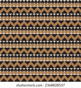 Neutral Colour Chevron fair isle seamless pattern design for knitwear, fashion textile, graphics
