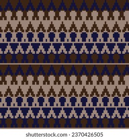Neutral Colour Chevron fair isle seamless pattern design for knitwear, fashion textile, graphics