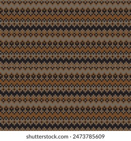 Neutral Colour Chevron fair isle seamless pattern design for knitwear, fashion textile, graphics