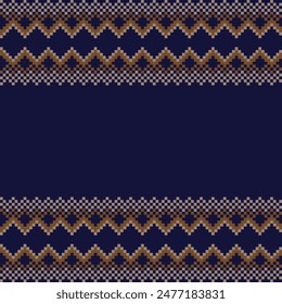 Neutral Colour Chevron fair isle seamless pattern design for knitwear, fashion textile, graphics