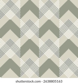 Neutral Colour Chevron fair isle seamless pattern design for knitwear, fashion textile, graphics