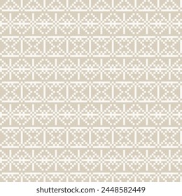 Neutral Colour Christmas fair isle pattern design for fashion textiles, knitwear and graphics