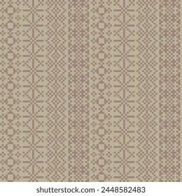 Neutral Colour Christmas fair isle pattern design for fashion textiles, knitwear and graphics