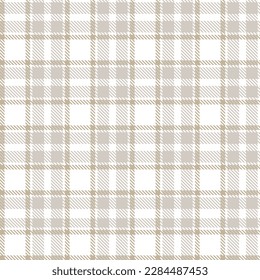 Neutral Colour Classic Plaid textured seamless pattern for fashion textiles and graphics