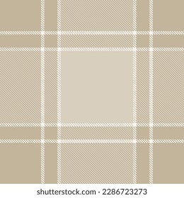 Neutral Colour Classic Plaid textured seamless pattern for fashion textiles and graphics