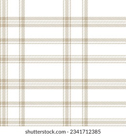 Neutral Colour Classic Plaid textured seamless pattern for fashion textiles and graphics