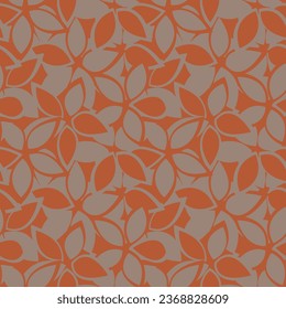 Neutral Colour Floral seamless pattern design for fashion textiles, graphics, backgrounds and crafts